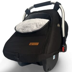 New Fleece Lined Baby Car Seat Cover in Black
